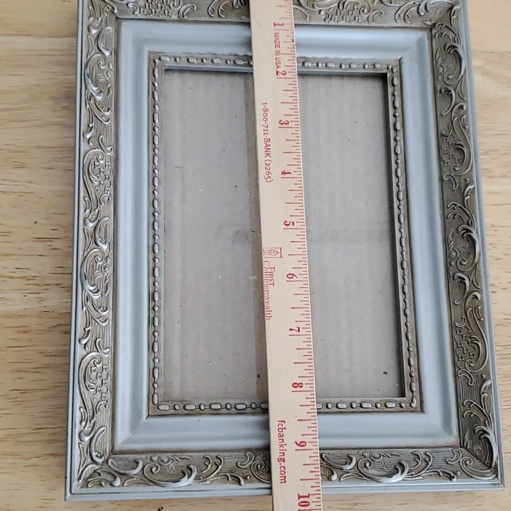 Antiqued Silver Plastic Frame